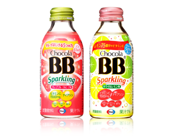 チョコラBBスパークリング グレープフルーツ&ピーチ味